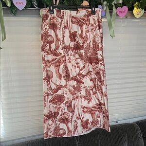 Mushroom Midi Skirt